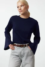 Trendyol Navy Blue More Sustainable Basic Knitwear Sweater