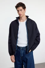 Trendyol Navy Blue Regular Fit Zippered Thin Seasonal Windbreaker & Raincoat Jacket Coat