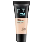 Maybelline Fit Me! Foundation Matte + Poreless tekutý make-up s matujícím účinkem 104 Soft Ivory 30 ml