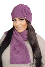 Női szett Kamea Kamea_Set_Hat&Scarf_K.22.207.14_Violet