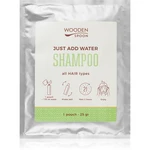 WoodenSpoon Just add water! přírodní šampon pro lesk a hebkost vlasů 25 g