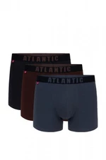 Atlantic 011/02 3-pak czk/grf/cza Pánské boxerky 2XL Mix