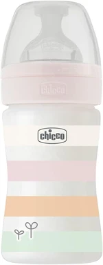 CHICCO Láhev kojenecká Well-being silikon 150 ml děvče