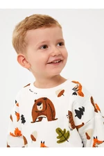 LC Waikiki Crew Neck Long Sleeve Printed Baby Boy Sweatshirt