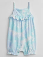 GAP Baby overal ruffle tie-dye shorty jednoczęściowy