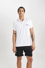 DEFACTO Fit Standard Fit Printed Short Sleeve Sports Polo T-Shirt