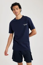 DEFACTO Regular Fit Crew Neck Printed Short Sleeve T-Shirt