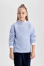 DEFACTO Girl's Crew Neck Sweater