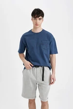 DEFACTO Boxy Fit Crew Neck Printed Short Sleeve T-Shirt