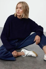 Trendyol Navy Blue Basic Knitted Sweater