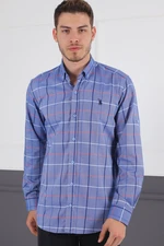 G716 DERBERRY MEN'S SHIRT-BLUE