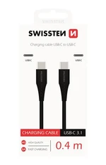 Datový kabel SWISSTEN USB-C / USB-C 0,4m black