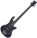 Schecter Stiletto Studio-8 See Thru Black Satin Basse 6 cordes