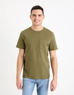 Khaki Men's Basic T-Shirt Celio Gepik