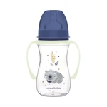 CANPOL BABIES Lahev antikoliková se svítícími úchyty EasyStart Sleepy koala 240ml modrá