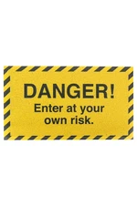 Rohožka Artsy Doormats Danger Enter At Your Own 70 x 40 cm