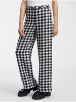 White-and-black women's patterned trousers ORSAY