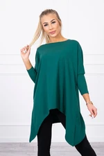 Oversize blouse dark green