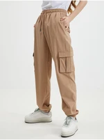 Light brown women's sweatpants Noisy May Kirby - Women