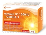 NOVENTIS VITAMÍN D3 1000 IU + OMEGA-3, 60 kapsúl