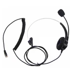 4-Pin RJ11 Monaural Corded Operator Call Center Telephone Headset Headphone BK A0KB