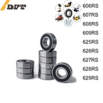 2/10 pcs 608 RS Skateboard Bearings Double Shielded,8x22x7 Miniature Ball Bearings 606 607 609 625 626 627 628 629RS