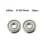 10pcs/lot Hot sale 638 638ZZ 638Z 638-2Z 80038 8*28*9 mm High quality deep groove ball bearing 8x28x9mm