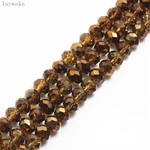 Isywaka Ran Coffee Color 2mm,3*4mm,4*6mm,6*8mm Austria faceted Crystal Glass Beads Loose Spacer Round Beads For Jewelry Making