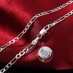 925 Sterling Silver 16/18/20/22/24/26/28/30 Inch Chains Necklace For Women Men Luxury Designer Jewelry Free Shipping Chshine