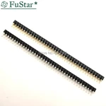 10pc 2.54mm Round Female Header tin Single Row 40Pin 0.1" Hole Female Header 2.54mm 1x40P Gold-plat Connector 1*40 Copper Needle