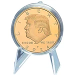 Trump 2024 Coins Save America Again US Coin Gold Plated Souvenirs And Gifts In God We Trust Home Decorations Commemorative Coin