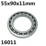 1PCS 16011-Open 55x90x11 mm deep groove ball bearing 16011