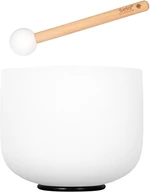 Sela 10" Crystal Singing Bowl Frosted 432 Hz D incl. 1 Wood Mallet Percusión para musicoterapia