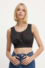 Top Dkny HEART OF NY dámsky, čierna farba, D2B4A105