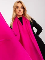 Fuchsia plain scarf made of soft knit