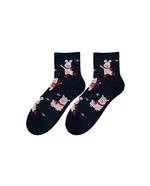 Bratex 2988 X-Mass Socks Women's 36-41 navy blue/lurex d-035