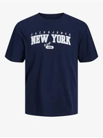 Dark blue men's T-shirt Jack & Jones Cory Tee - Men's