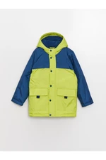 LC Waikiki Boys' Color Block Hooded Coat.