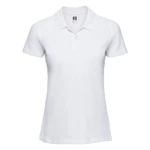 White Women's Polo Shirt 100% Russell Cotton