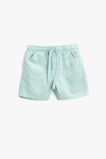 Koton Linen-Mixed Shorts with Tie Waist