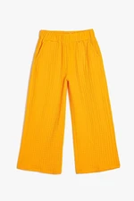 Koton Pants Wide Leg Relaxed Cut Elastic Waist