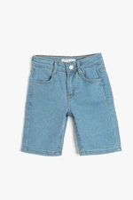 Koton Shorts - Dunkelblau - Normal Waist