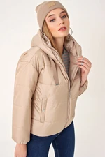 Bigdart 5117 Inflatable Hooded Coat - Mink