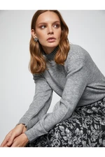 Koton Melis Ağazat X - Soft Textured Crew Neck Knitwear Sweater