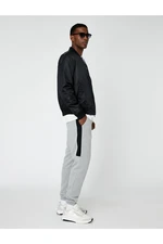 Koton Basic Trousers with a Lace-Up Waist.