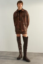 Trendyol Brown Regular Woven Jacket