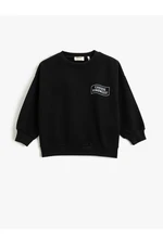 Koton Basic Sweatshirt Printed Detailed Long Sleeve Crew Neck