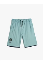 Koton Basketball Shorts with Tie Waist, Pockets