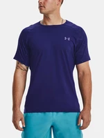 Under Armour UA Rush Emboss SS Dark Blue Sports T-Shirt