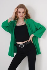 Bigdart 5862 Knitted Kimono - Green